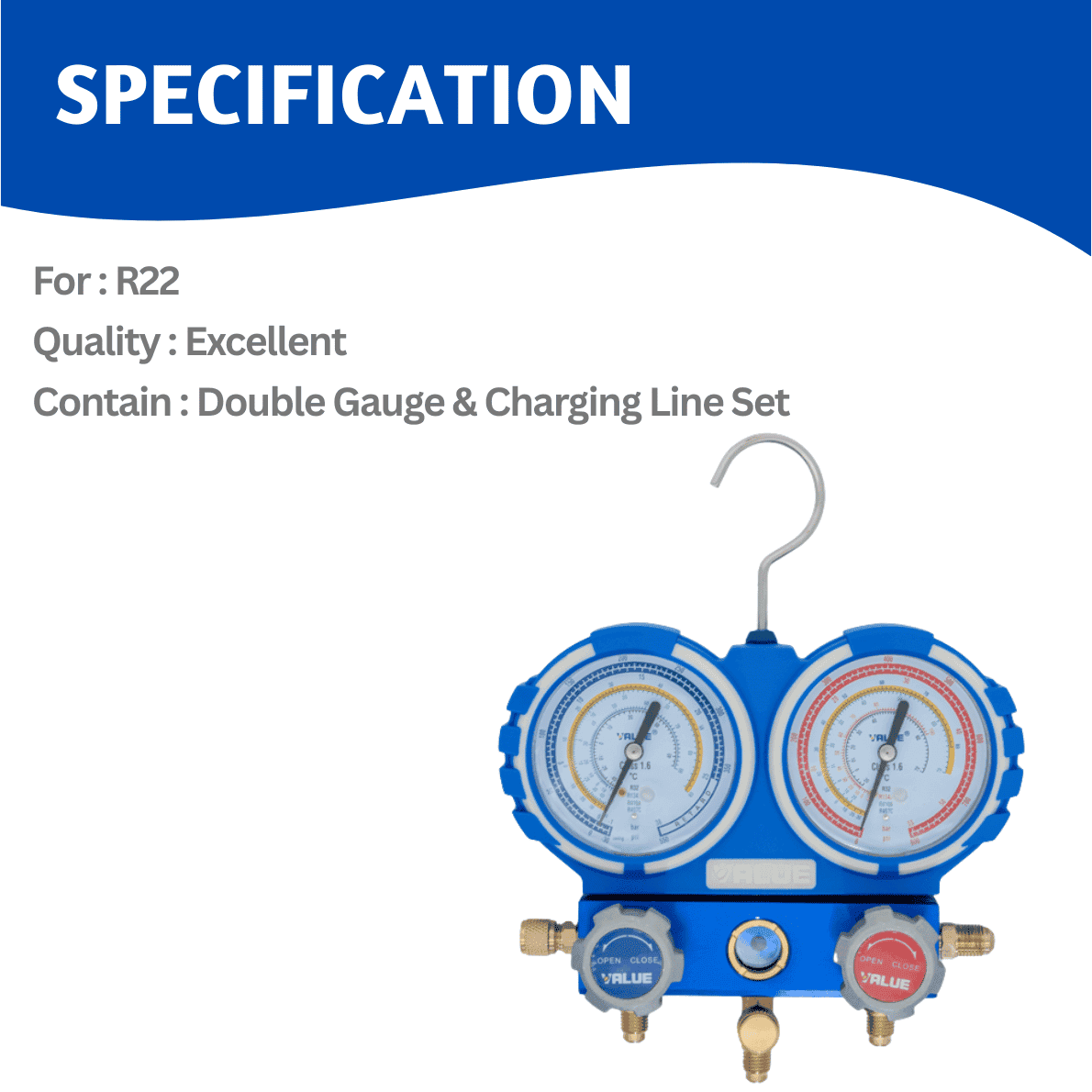 Value Manifold Gauge R22 - Image 2