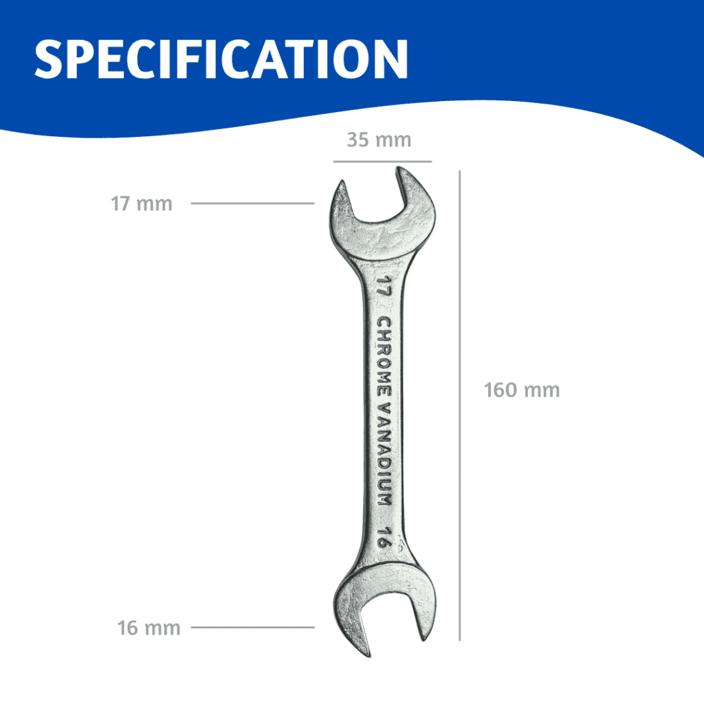 Open End Spanner Venus 16 17 (Pack of 2)