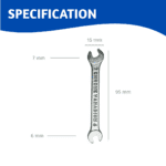 Spanner Double Ended 6 7 (Pack of 2)