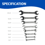 Venus Spanner Set 8pc (6-22mm)